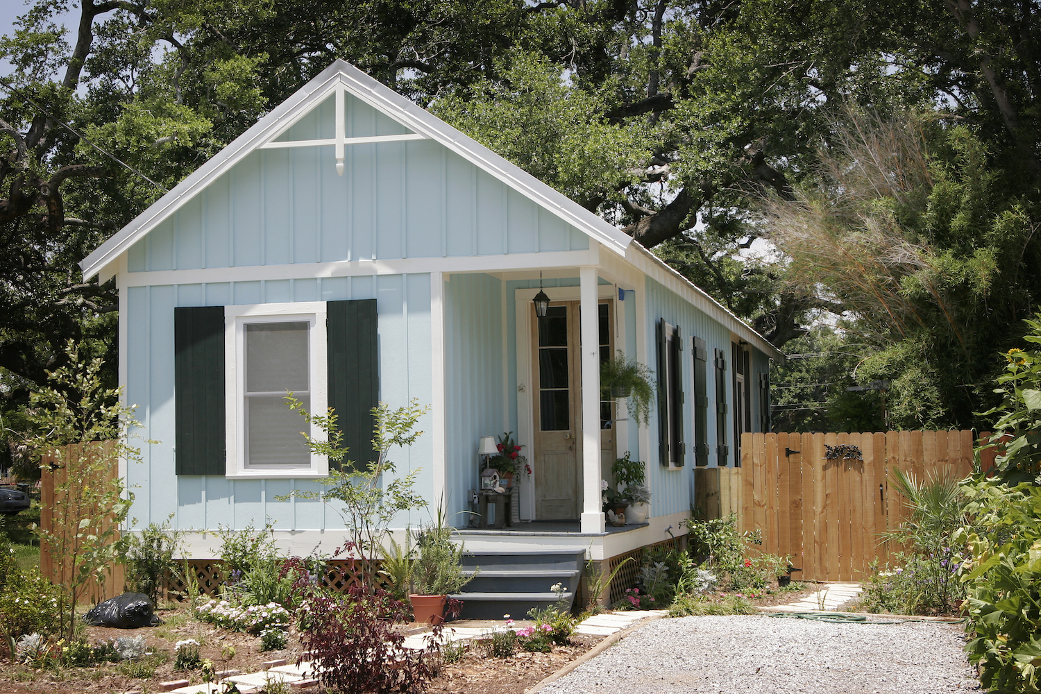 Complete detached ADU with blue cladding