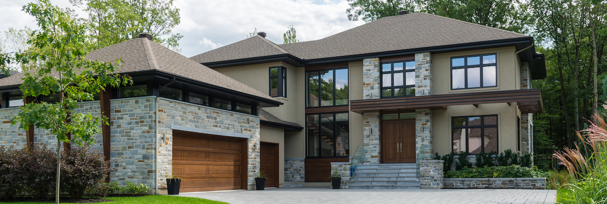 Grey house exterior 