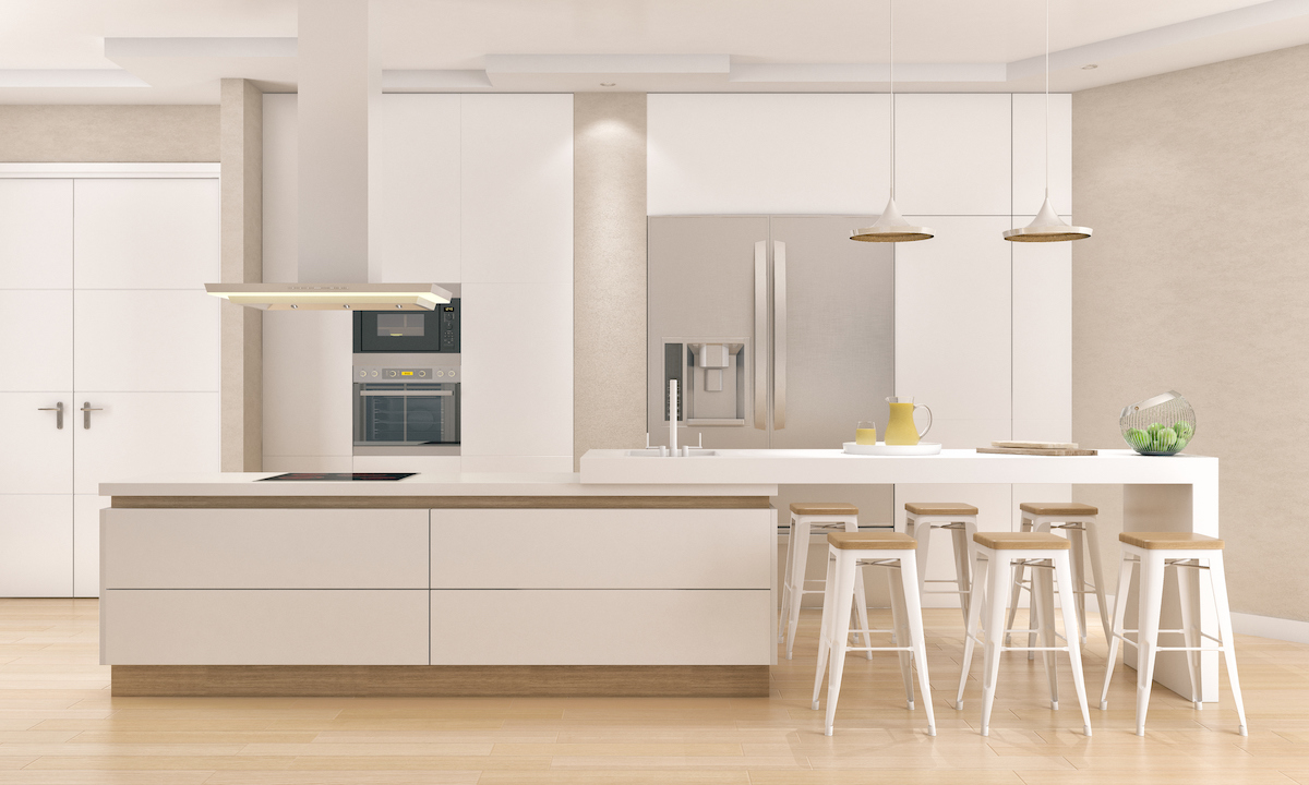 extremely modern house render